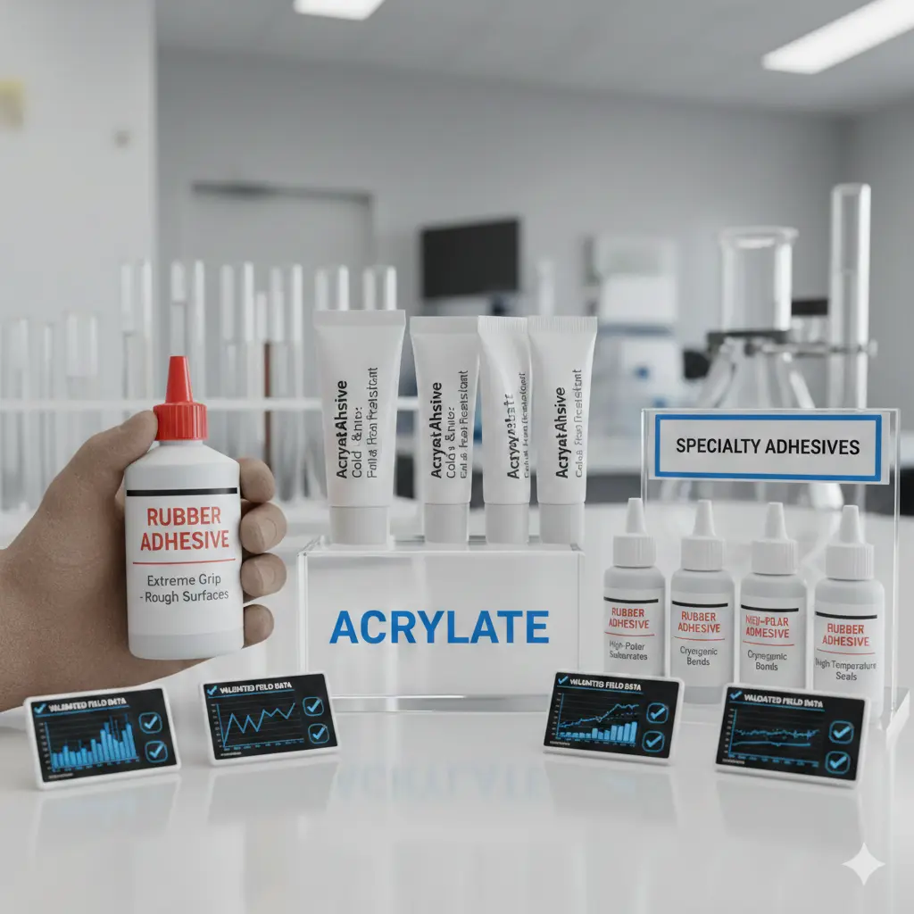 Laboruntersuchung von Klebstoffen für Haftetiketten