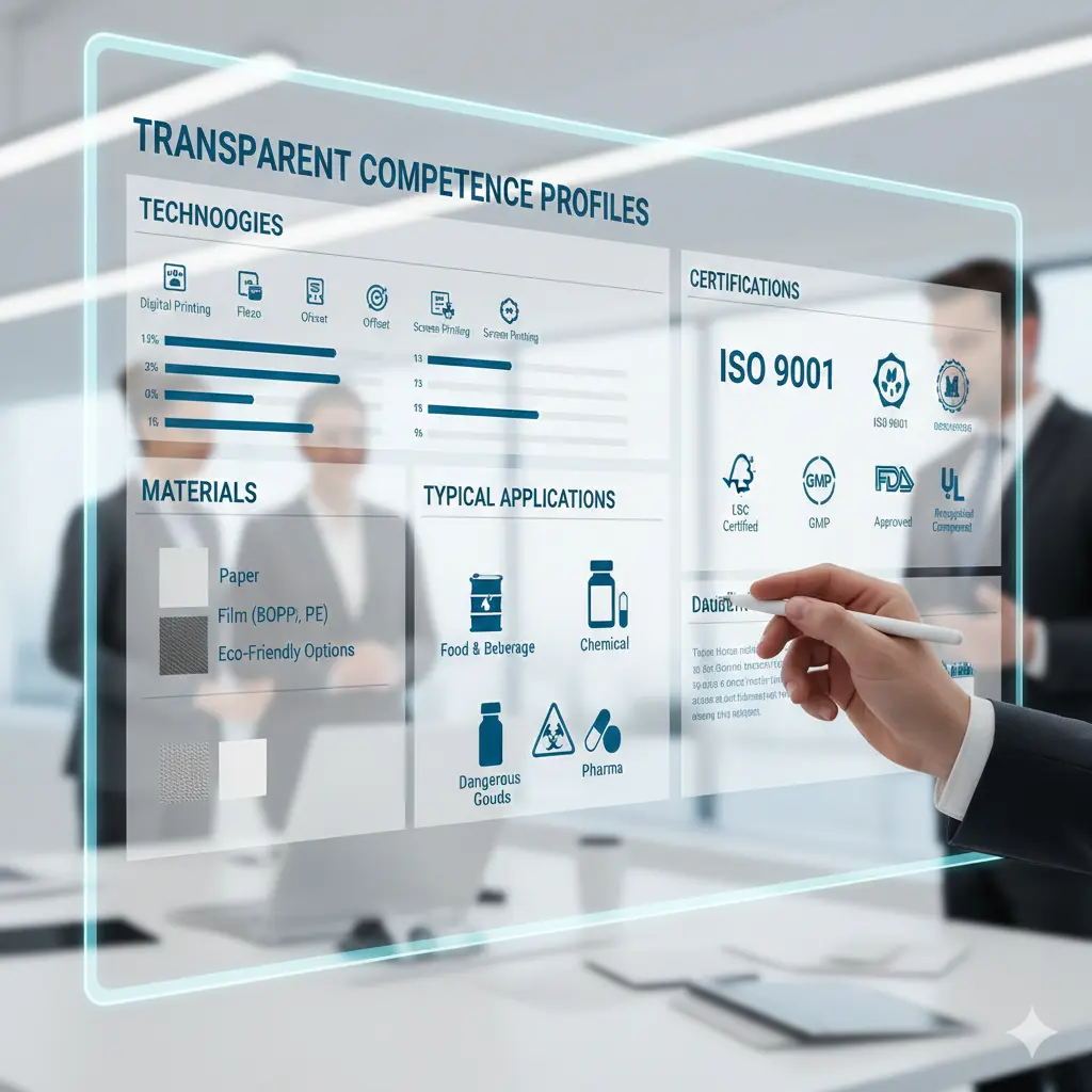 Qualitätskontrolle von Etiketten an einer Druckmaschine