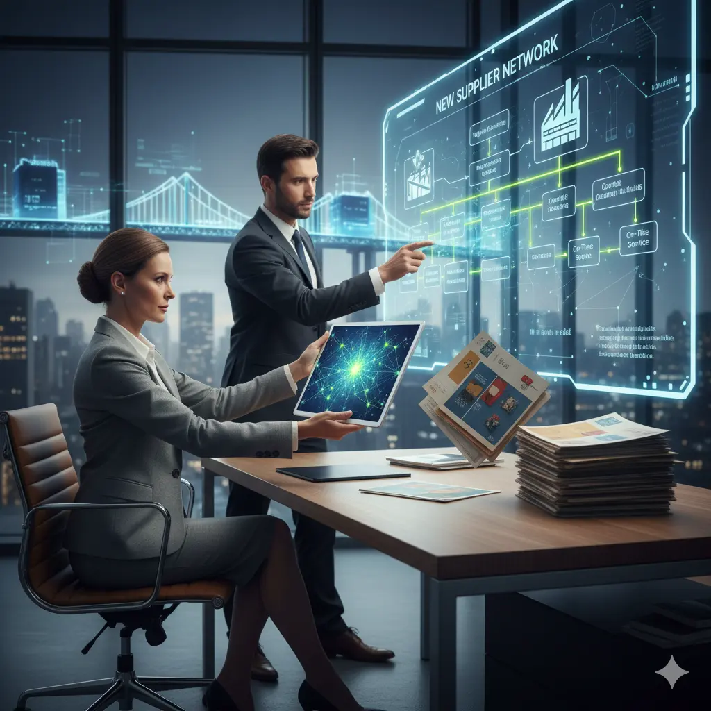 Industriebetrieb beim Wechsel des Etikettenlieferanten